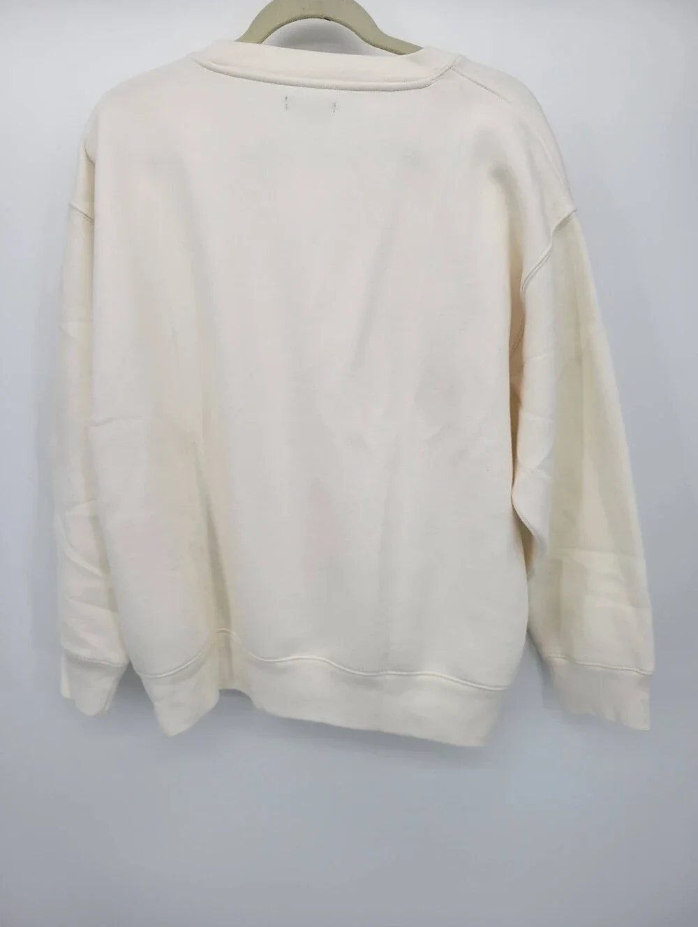 J Crew Heritage fleece oversized crewneck sweatshirt Size L Ivory